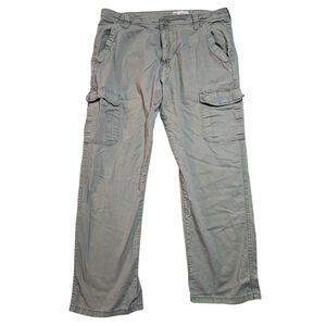 Men's Wrangler Khaki Relaxed Fit Cargo Pants Waist 36
